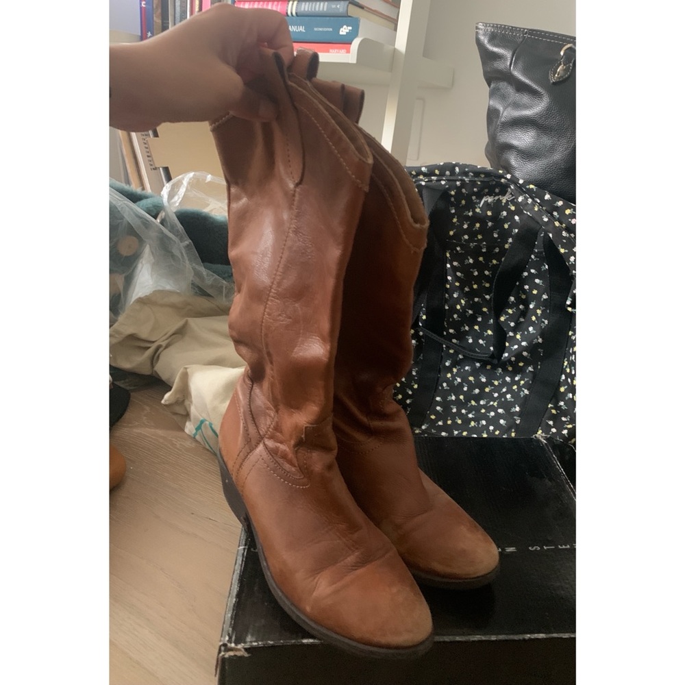 Tan Leather Boots